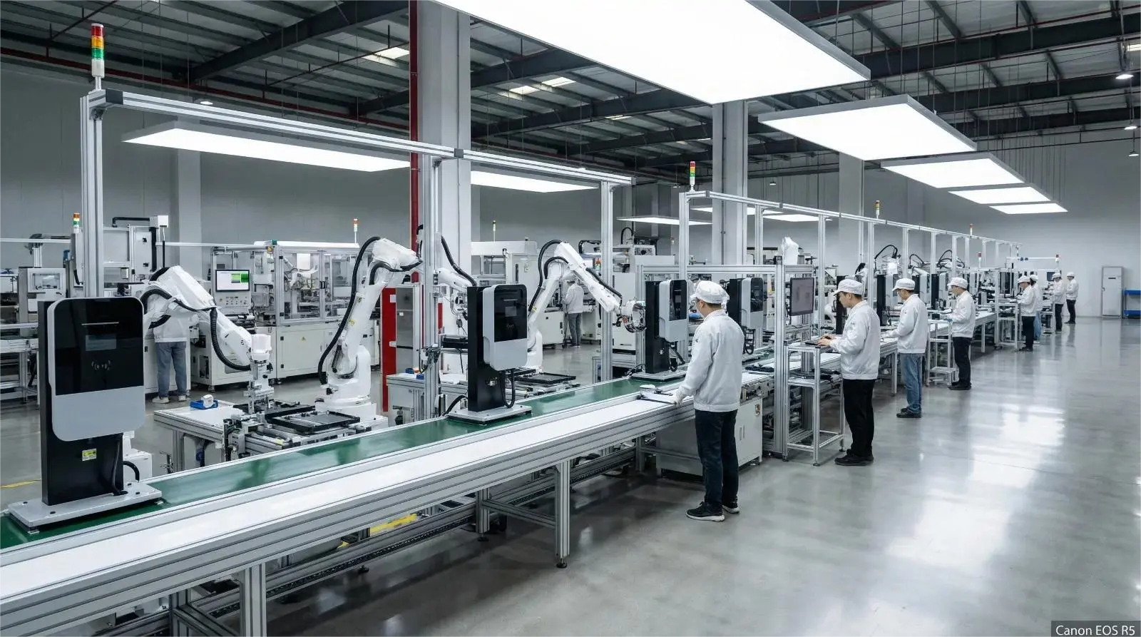 英特丽新能源充电桩现代化制造产线